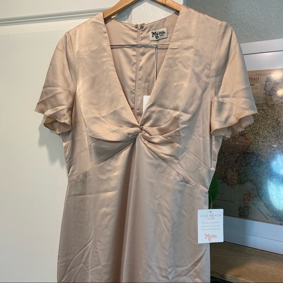 Show Me Your Mumu Rome Twist Gown Champagne - Picture 3 of 10